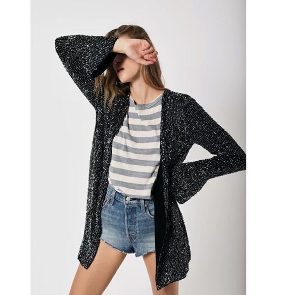 FREE People Harley Sequin  Jacket - Picture 1 of 7